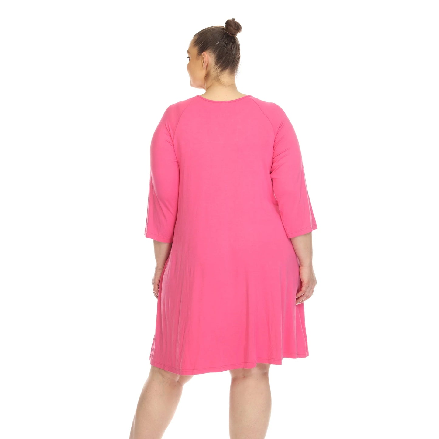 DULANEY-Criss Cross Neckline Swing Midi Dress