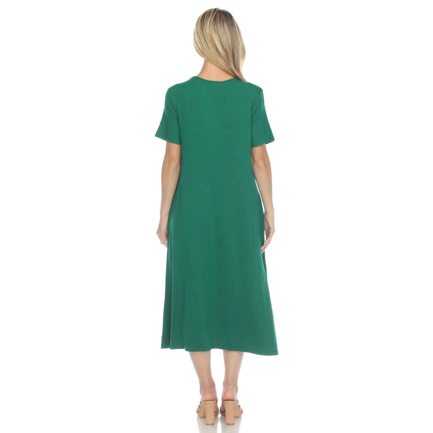 DULANEY-Short Sleeve Midi Dress