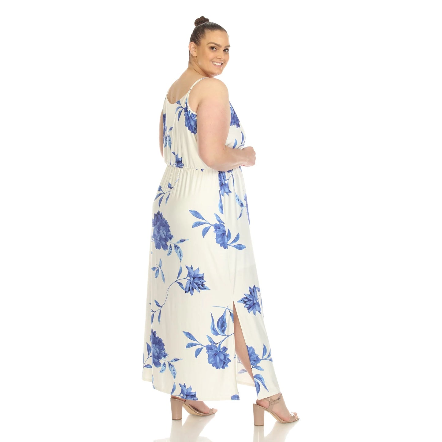 DULANEY-Floral Strap Maxi Dress