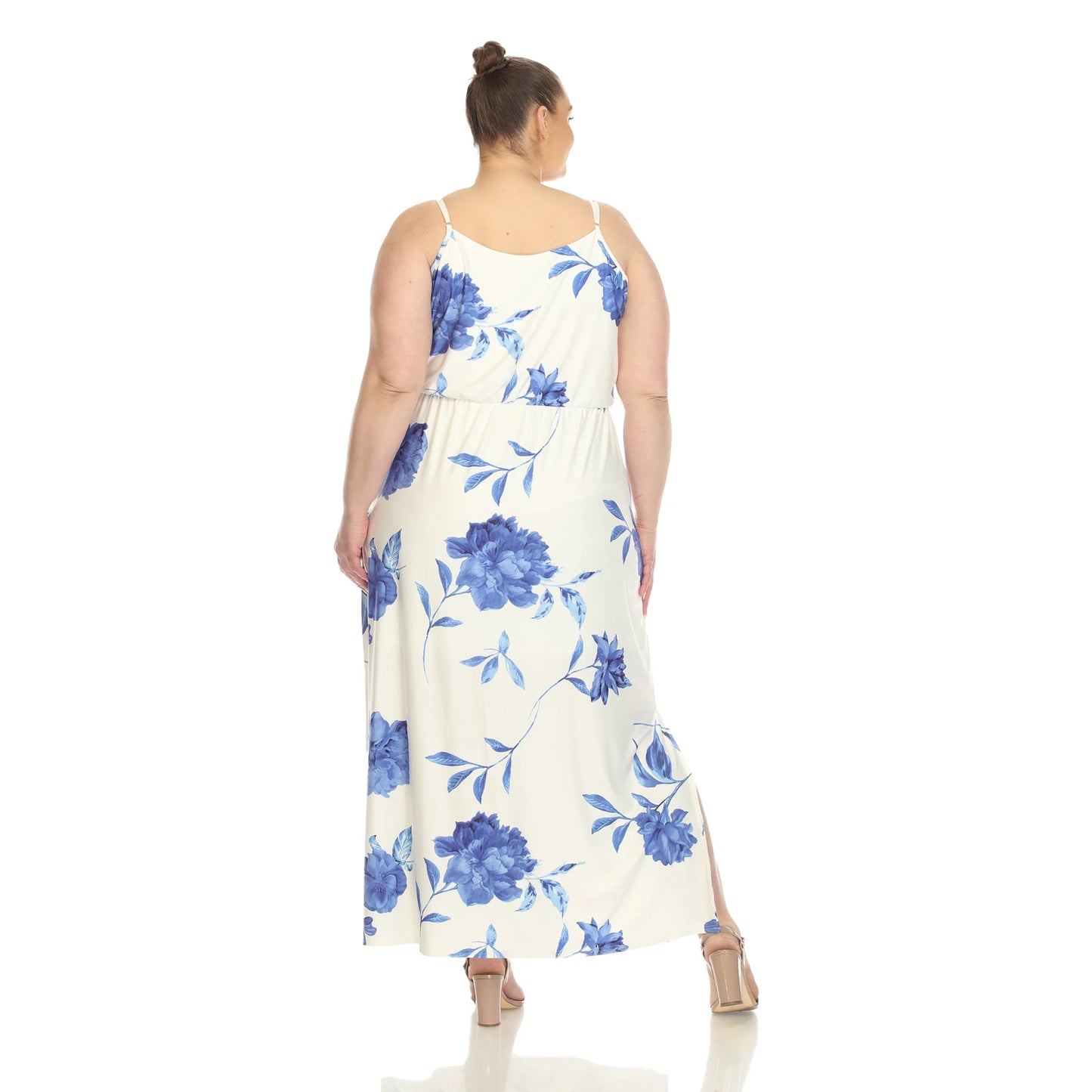 DULANEY-Floral Strap Maxi Dress